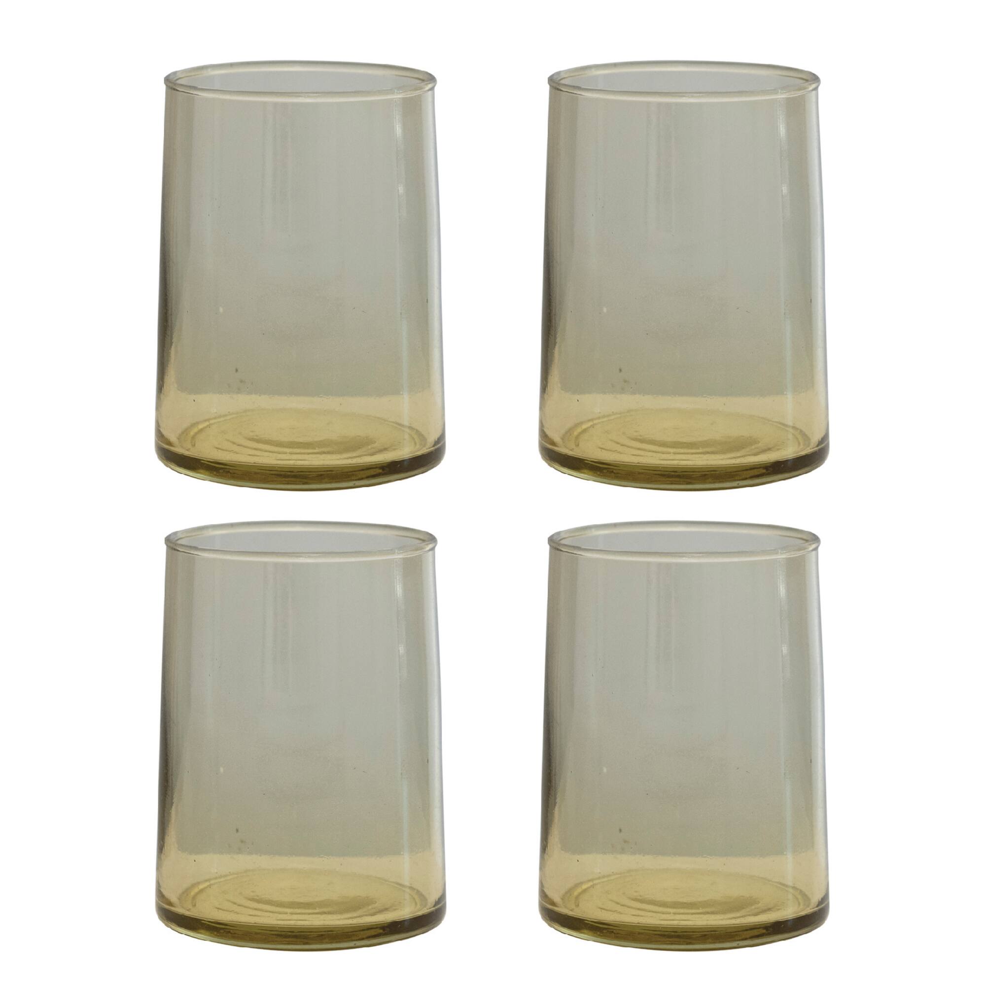 Hello Honey® 10oz. Chartreuse Modern Drinking Glass Set